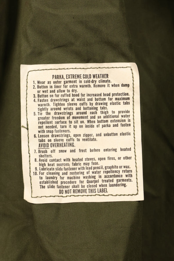 1973 Contract M-R M65 Field Parka Fishtail Parka, almost unused, no hood.