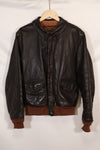 2000's size 44 Real McCoys A-2 flight jacket, repaired, used