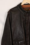 2000's size 44 Real McCoys A-2 flight jacket, repaired, used