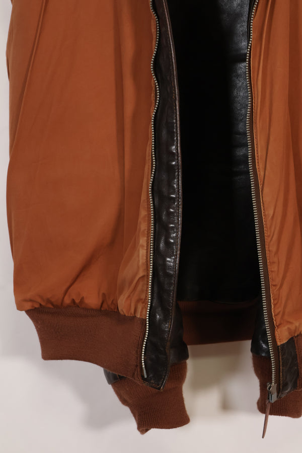 2000's size 44 Real McCoys A-2 flight jacket, repaired, used