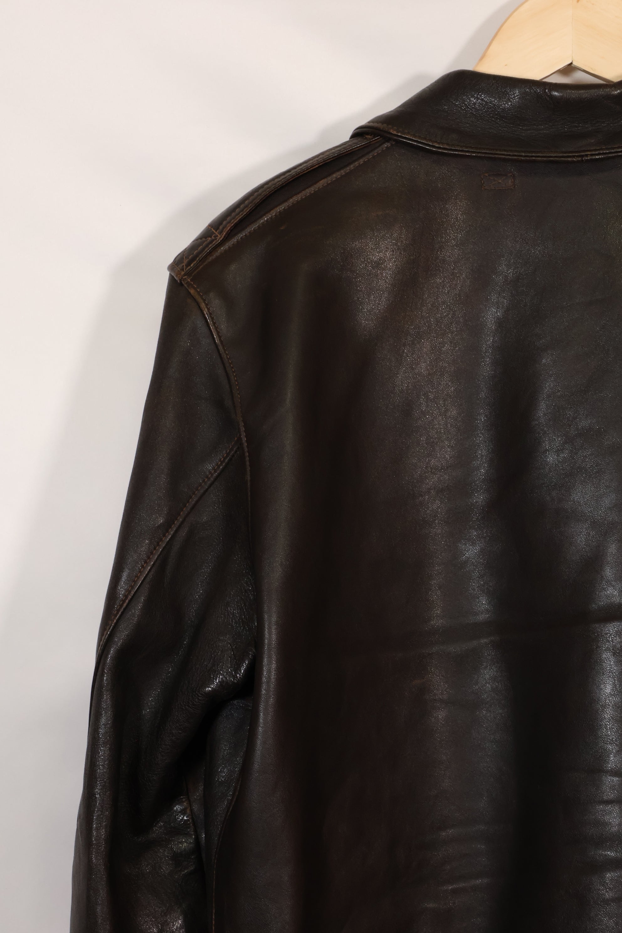 2000's size 44 Real McCoys A-2 flight jacket, repaired, used