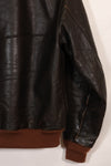 2000's size 44 Real McCoys A-2 flight jacket, repaired, used