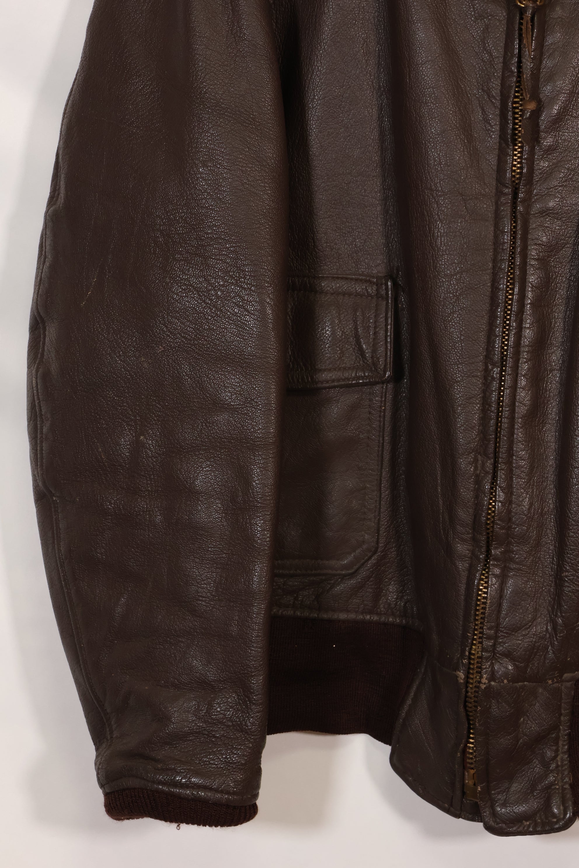1969 Contract Size 46 US Navy G-1 Flight Jacket Heli Pilot Modified Rare Piece Used