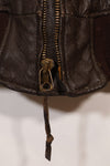 1969 Contract Size 46 US Navy G-1 Flight Jacket Heli Pilot Modified Rare Piece Used