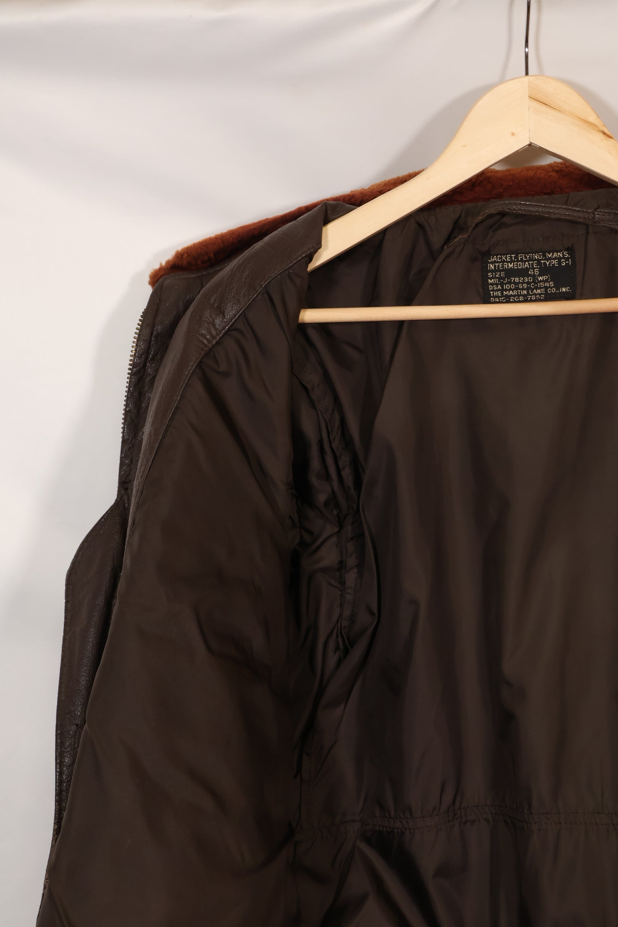 1969 Contract Size 46 US Navy G-1 Flight Jacket Heli Pilot Modified Rare Piece Used