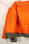 Late 1960's Estimated LARGE US Navy MA-1 Flight Jacket with pilot modifications, used.