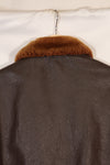 1969 Contract Size 46 US Navy G-1 Flight Jacket Heli Pilot Modified Rare Piece Used