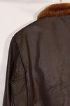 1969 Contract Size 46 US Navy G-1 Flight Jacket Heli Pilot Modified Rare Piece Used