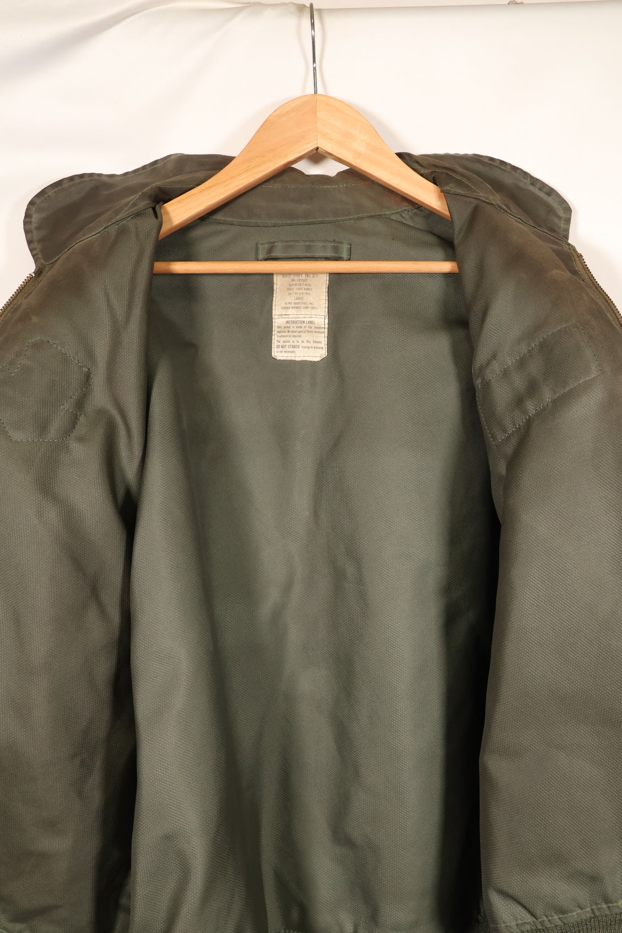 1988 Contract LARGE USAF CWU-36P Flight Jacket Light Zone Used