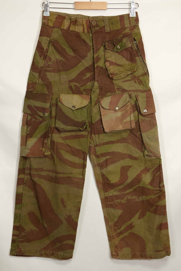 1950s French Army Lizard Camouflage TAP 47/52 Airborne Pants Rare Used