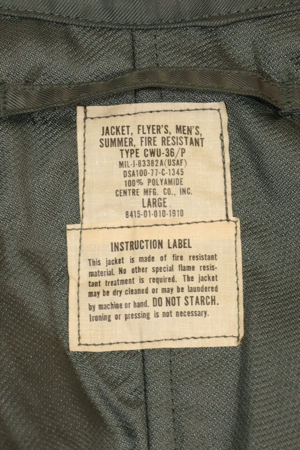 1977 LARGE Deadstock U.S. Navy CWU-36P Flight Jacket