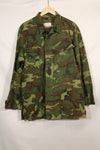 Circa 1967 L-R Non Ripstop Early Print ERDL Fatigue Jacket Used