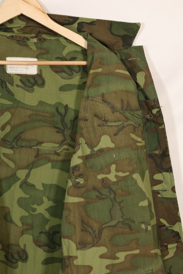 Circa 1967 L-R Non Ripstop Early Print ERDL Fatigue Jacket Used