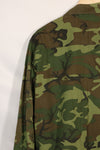 Circa 1967 L-R Non Ripstop Early Print ERDL Fatigue Jacket Used