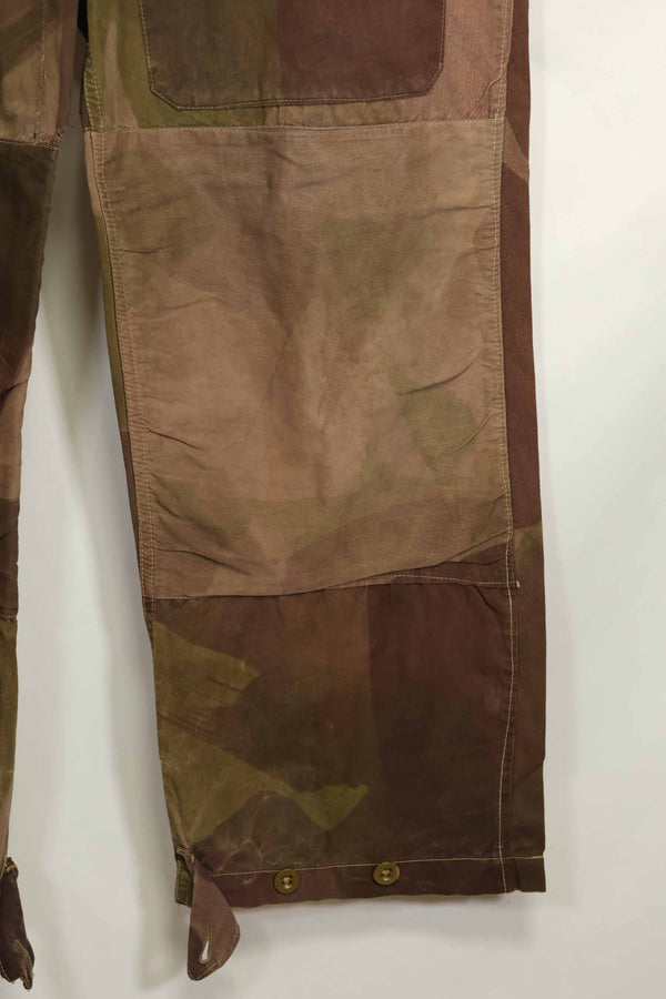 Real British Army SAS Trousers WINDPROOF Camouflage Pants Size Tag 1 Used D