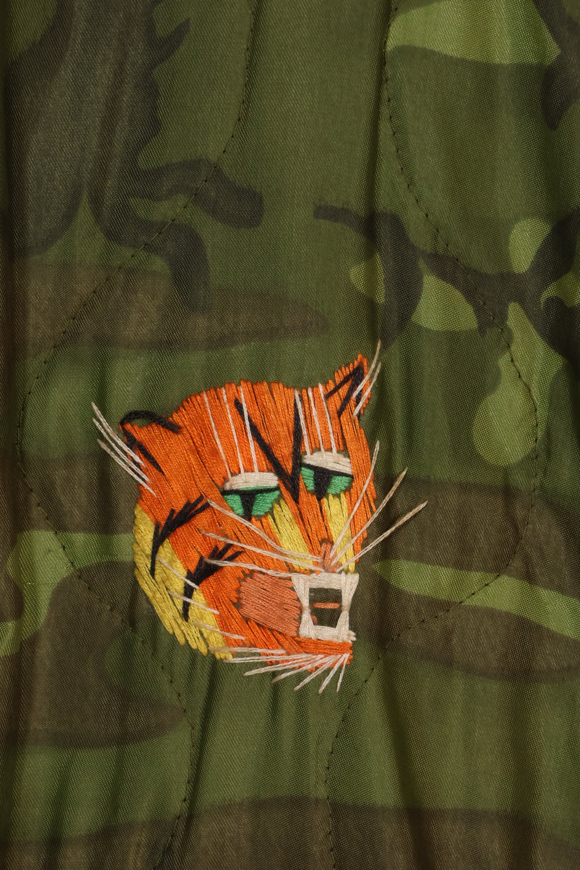 1970-71 large size Vietnam War camouflage poncho tour jacket DA NANG used
