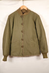 1940s WWII M-43 Field Jacket with thermal liner, used.