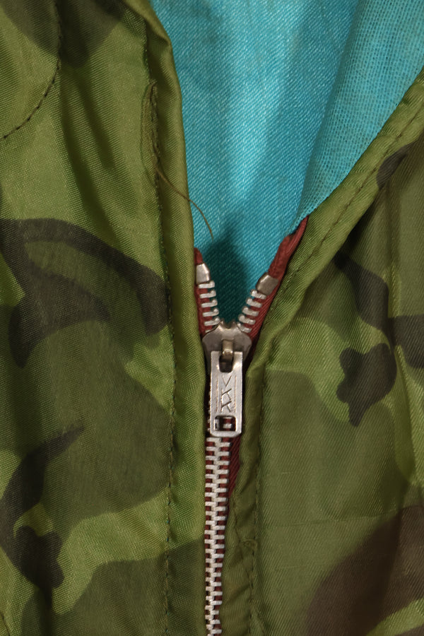 1970-71 large size Vietnam War camouflage poncho tour jacket DA NANG used