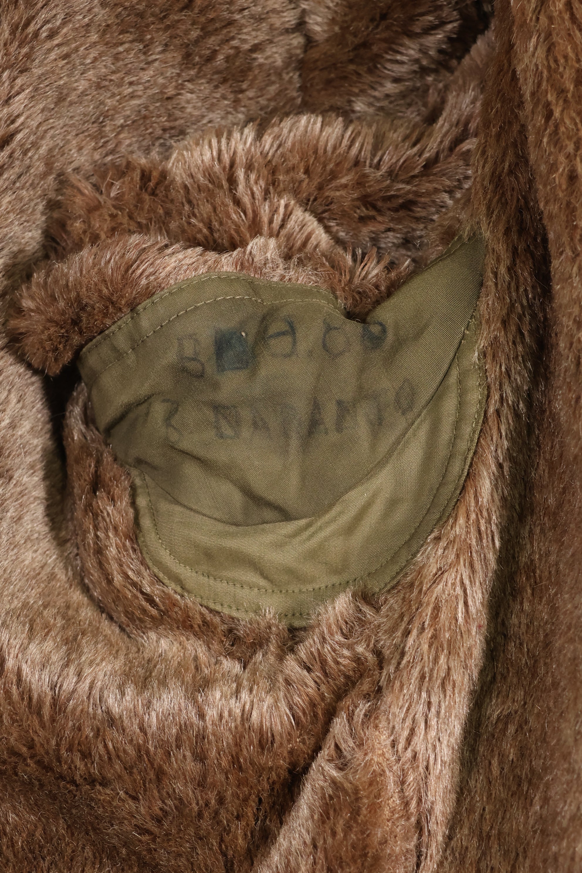 1940s WWII M-43 Field Jacket with thermal liner, used.