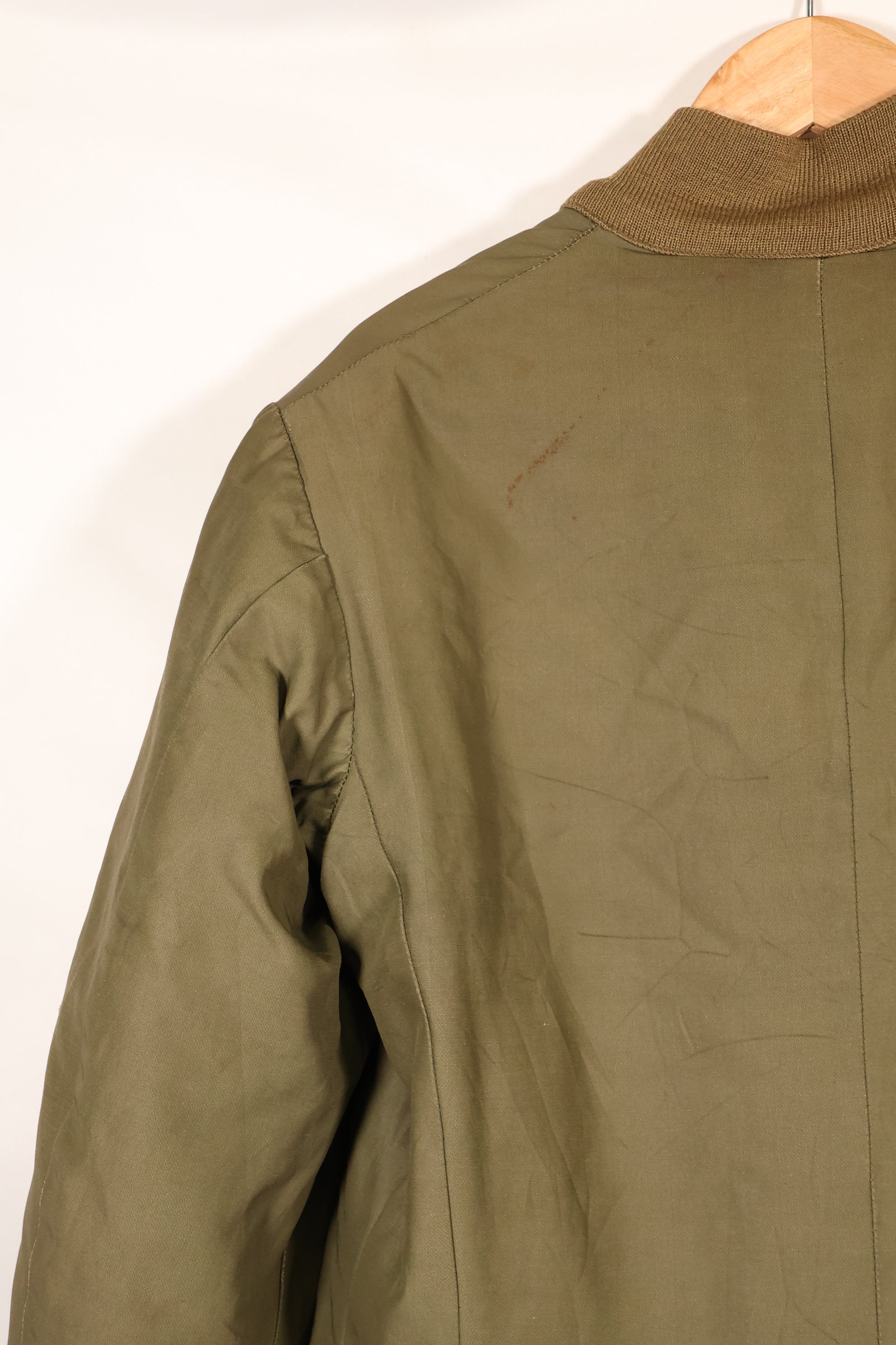 1940s WWII M-43 Field Jacket with thermal liner, used.