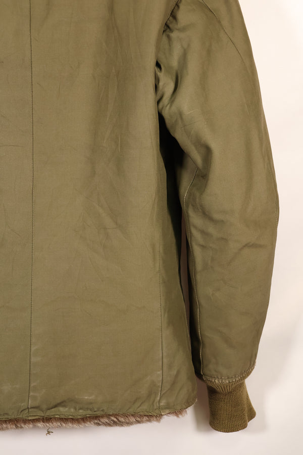 1940s WWII M-43 Field Jacket with thermal liner, used.