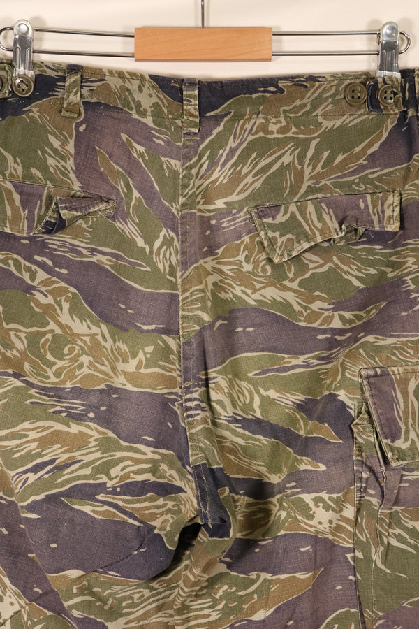 Estimated circa 1966; Privately sourced; Silver Tiger pattern; Tiger stripes; 2nd Model fatigue pants cut; Used