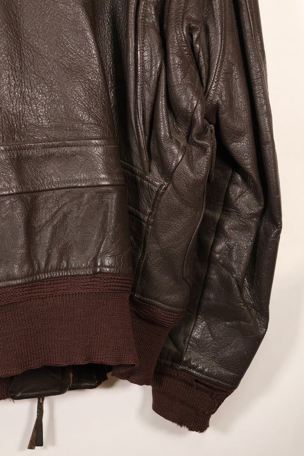 1960年代ロット　サイズ42　アメリカ海軍　G-1　フライトジャケット　Submarine Squadron Sixteen パッチ付き　中古品