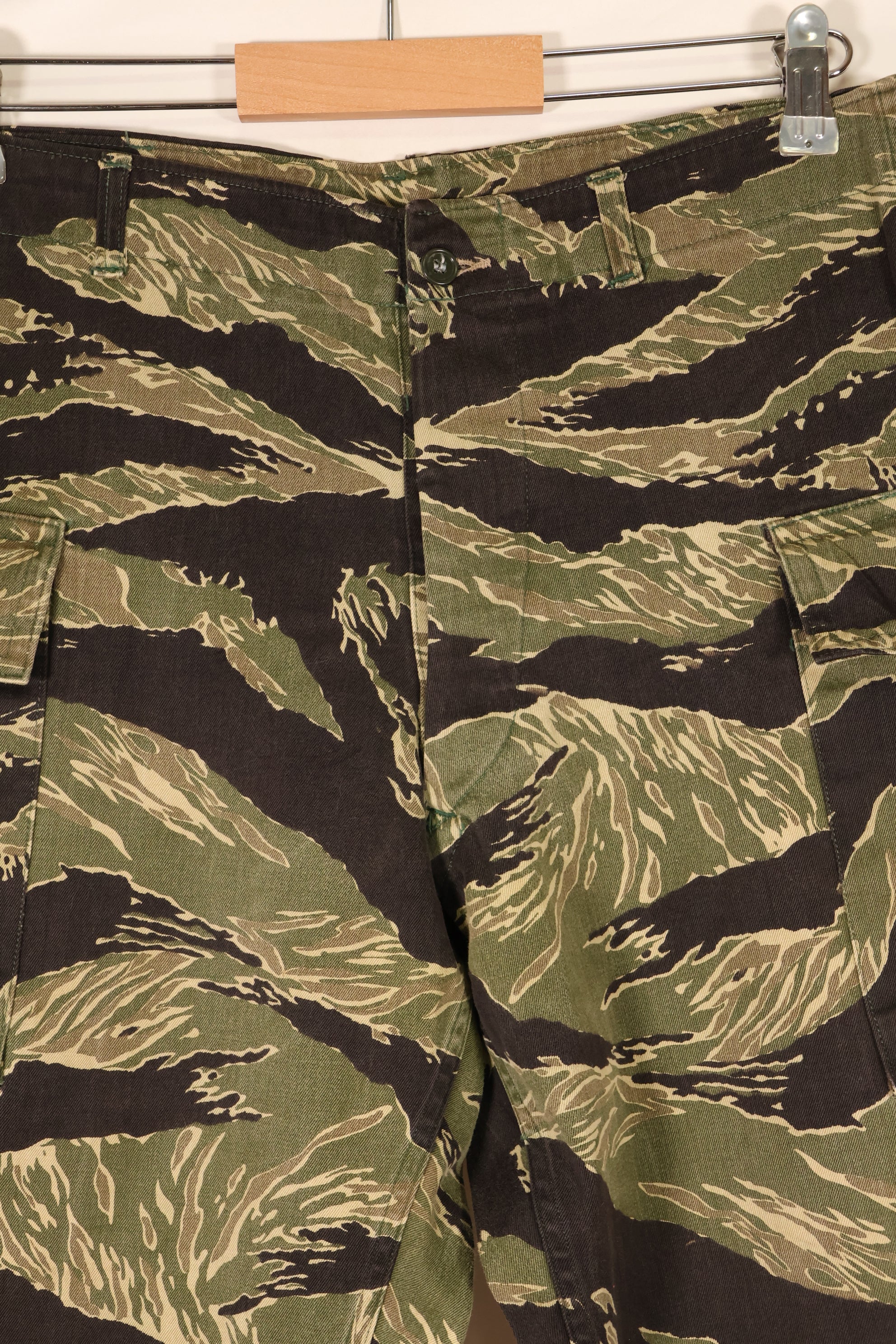 Circa 1965–66; Estimated A-L; Okinawa Tiger Pattern; Tiger Stripe; Pants; Asian Cut; JWD; Used