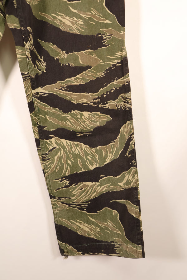 Circa 1965–66; Estimated A-L; Okinawa Tiger Pattern; Tiger Stripe; Pants; Asian Cut; JWD; Used