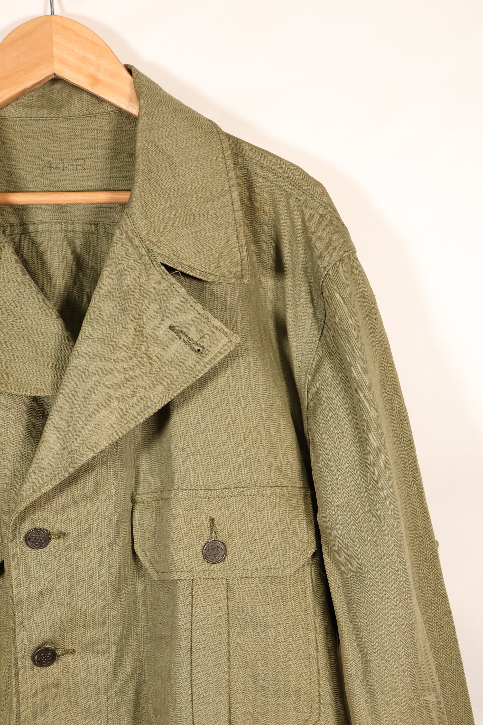 1940s 44R U.S. Army M-41 HBT utility jacket, almost unused.