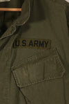 Real 1969 4th Model Jungle Fatigue Jacket with M-R 25th Infantry Division patch, used.