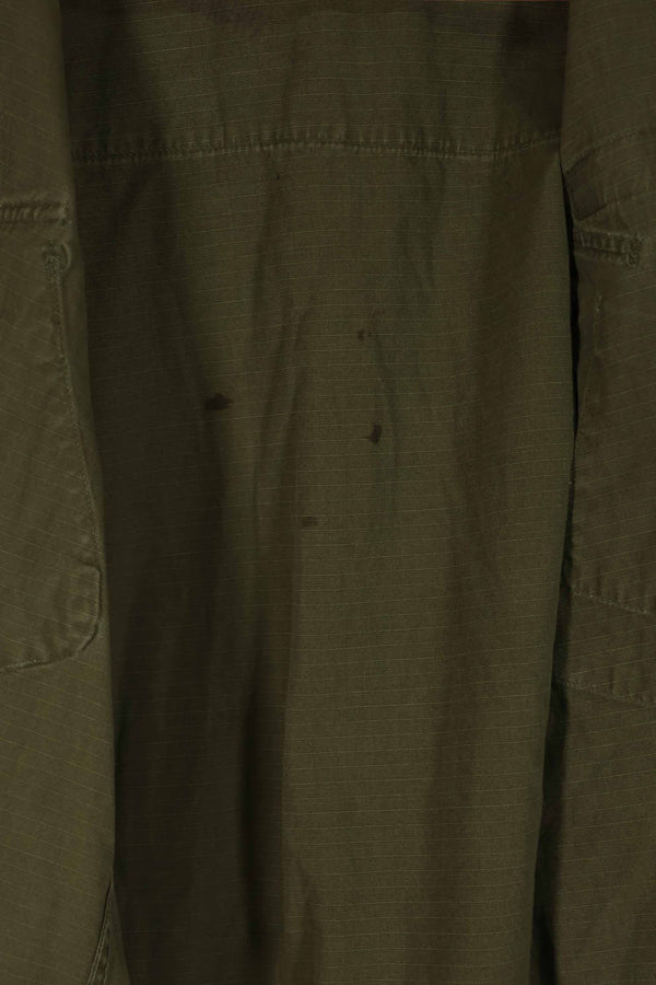 Real 1969 4th Model Jungle Fatigue Jacket with M-R 25th Infantry Division patch, used.