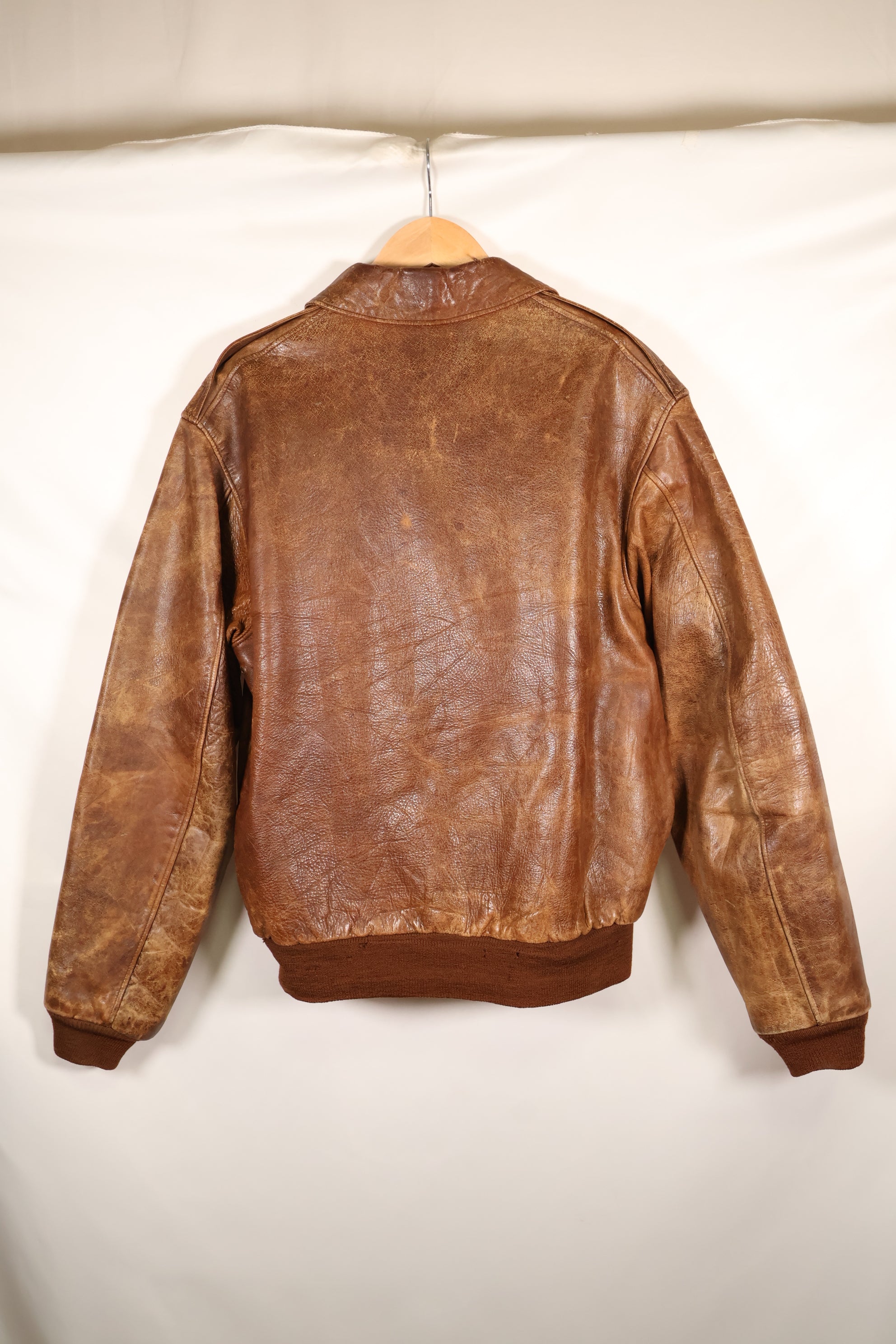 1940s size 42 USAAF A-2 flight jacket Rough Wear Clothing Co. used