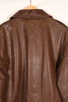 1940s size 42 WWII U.S. Army Air Corps USAAF A-2 flight jacket with name, used.