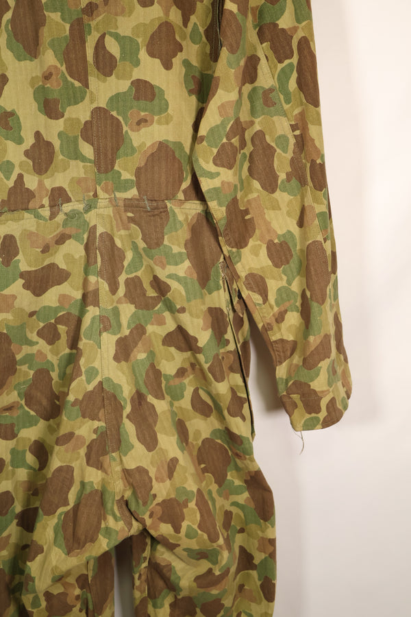1940s U.S. Army &amp; Marine Corps Frogskin camouflage coveralls in good condition.