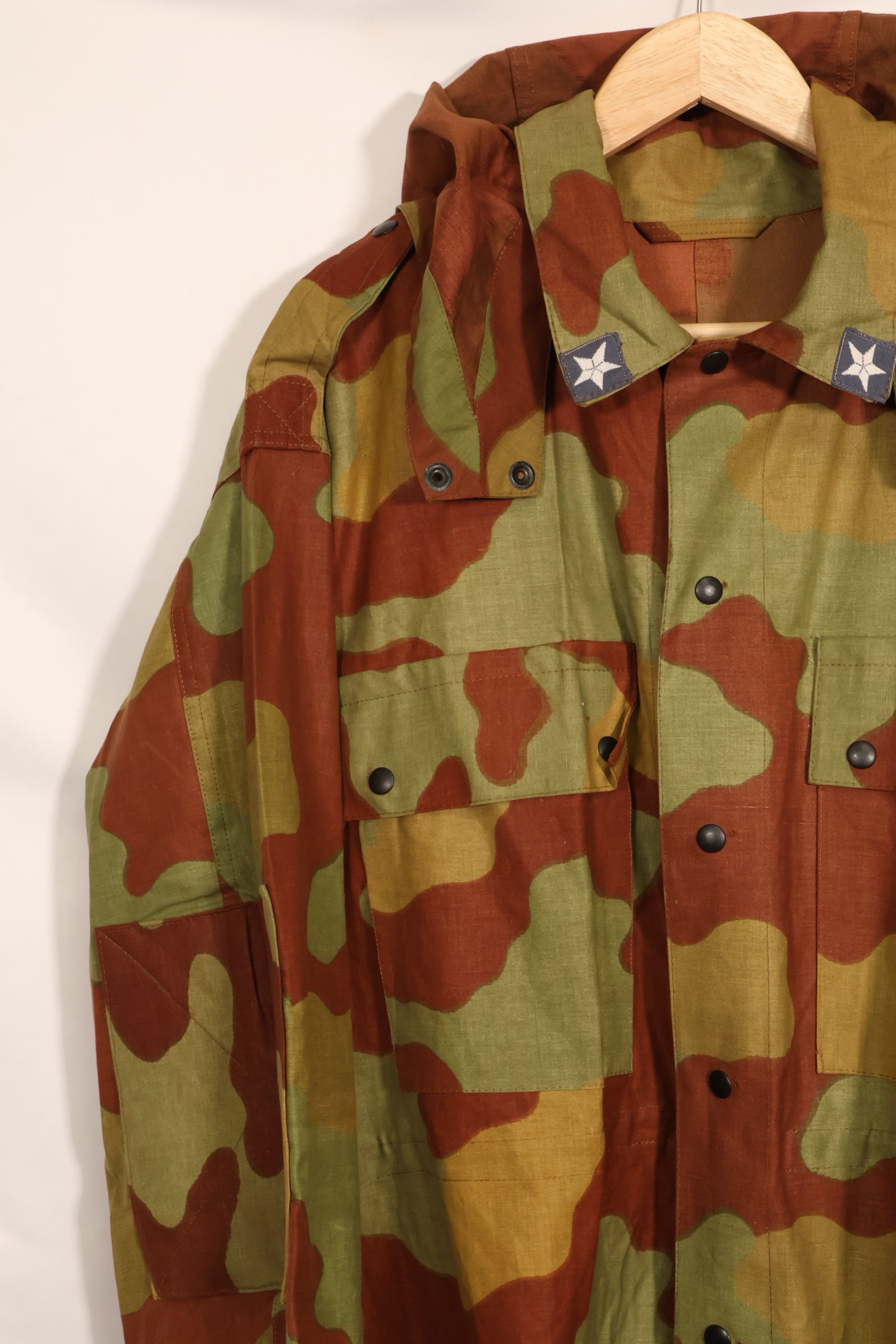 1960s Italian Army San Marco camouflage field jacket, almost unused.