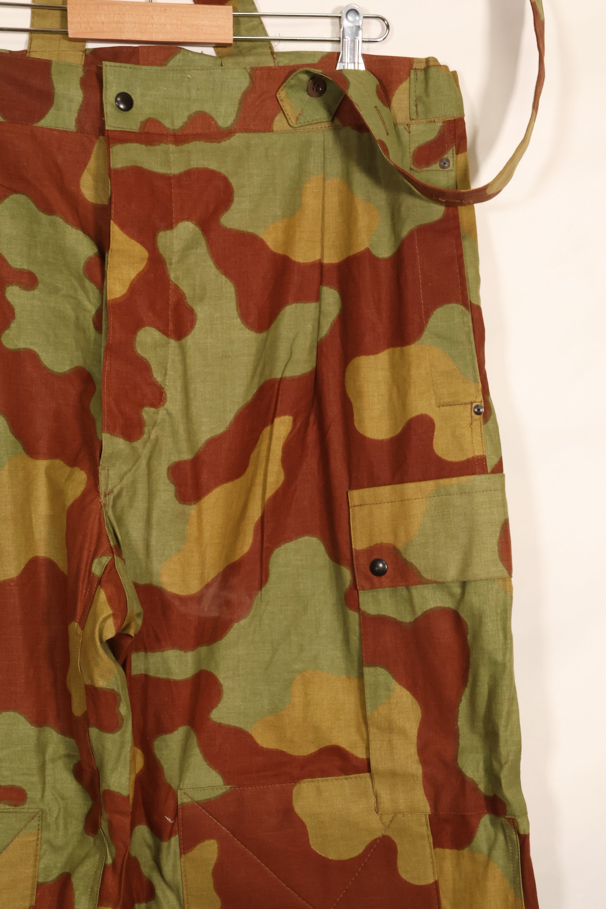 1960s Italian Army San Marco camouflage overpants, almost unused.