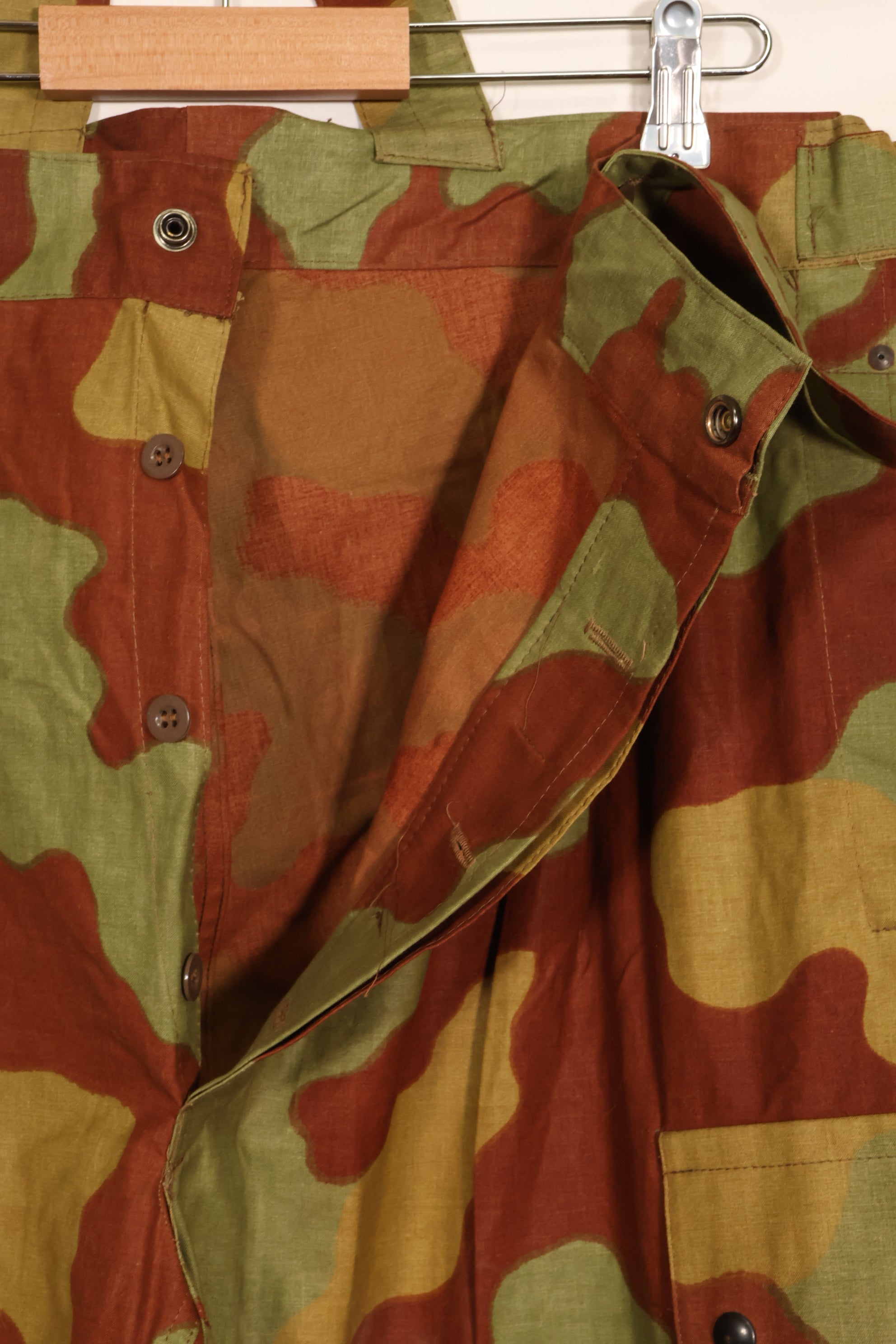 1960s Italian Army San Marco camouflage overpants, almost unused.