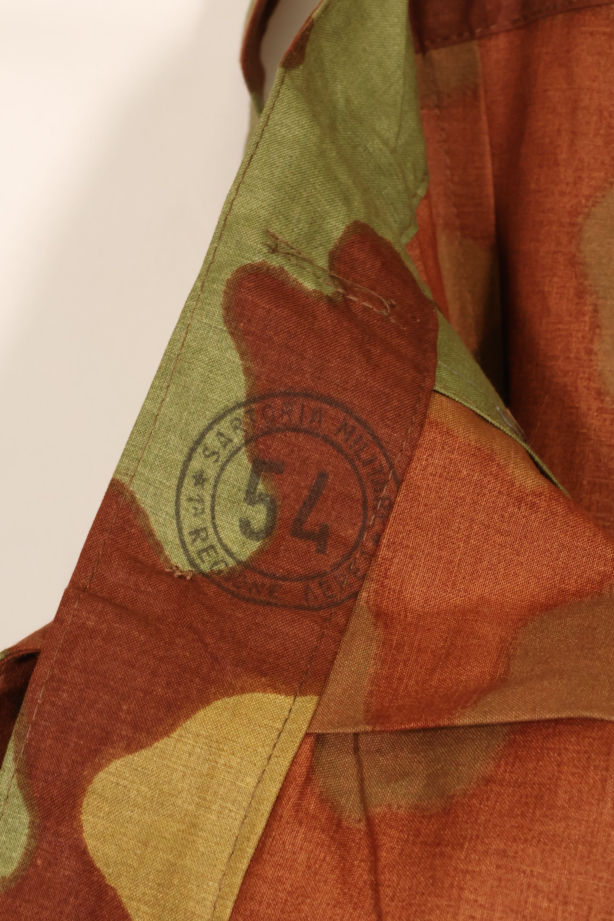 1960s Italian Army San Marco camouflage overpants, almost unused.