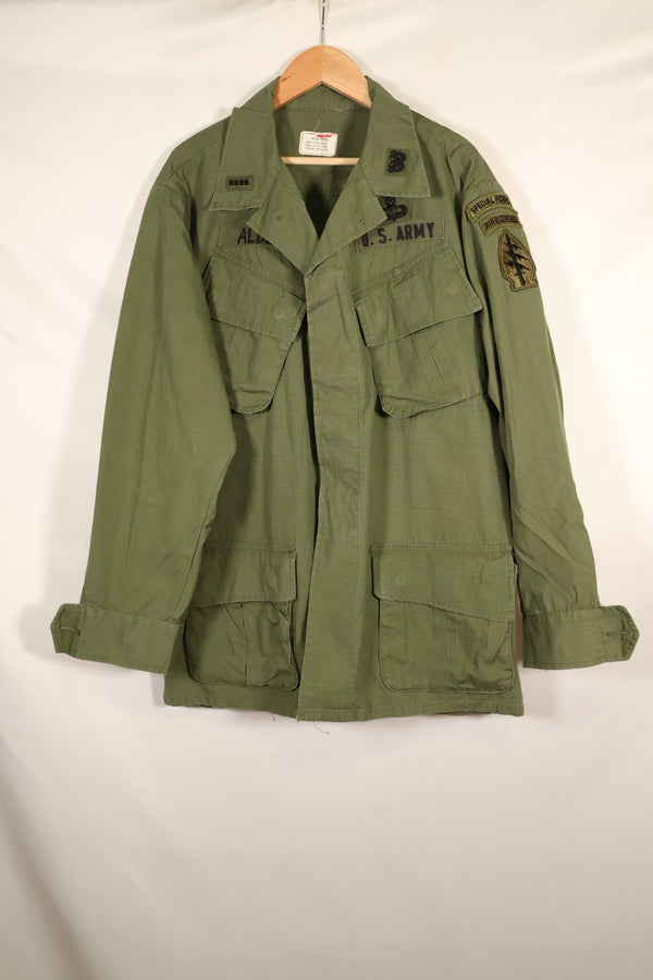 1968 Contract M-R 1980's Green Beret 4th Model Jungle Fatigue Jacket Used