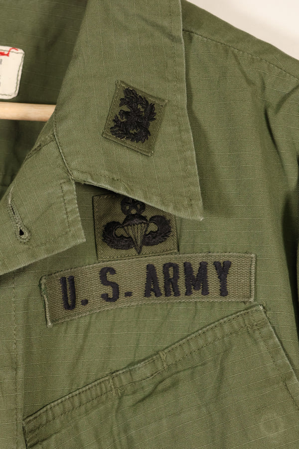 1968 Contract M-R 1980's Green Beret 4th Model Jungle Fatigue Jacket Used