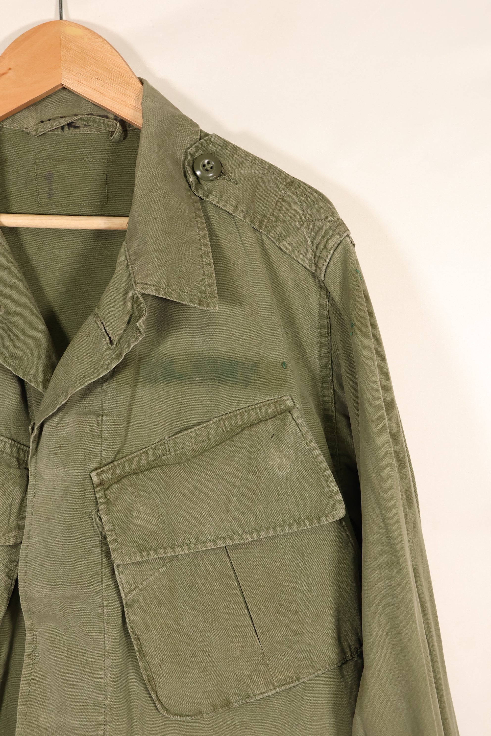 Early 1960's Estimated S-S Japanese 2nd Model Jungle Fatigue Jacket FEC Contract Individual Used