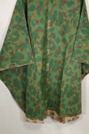 Real 1944 USMC frogskin camouflage rubberized rain poncho, good condition, used.