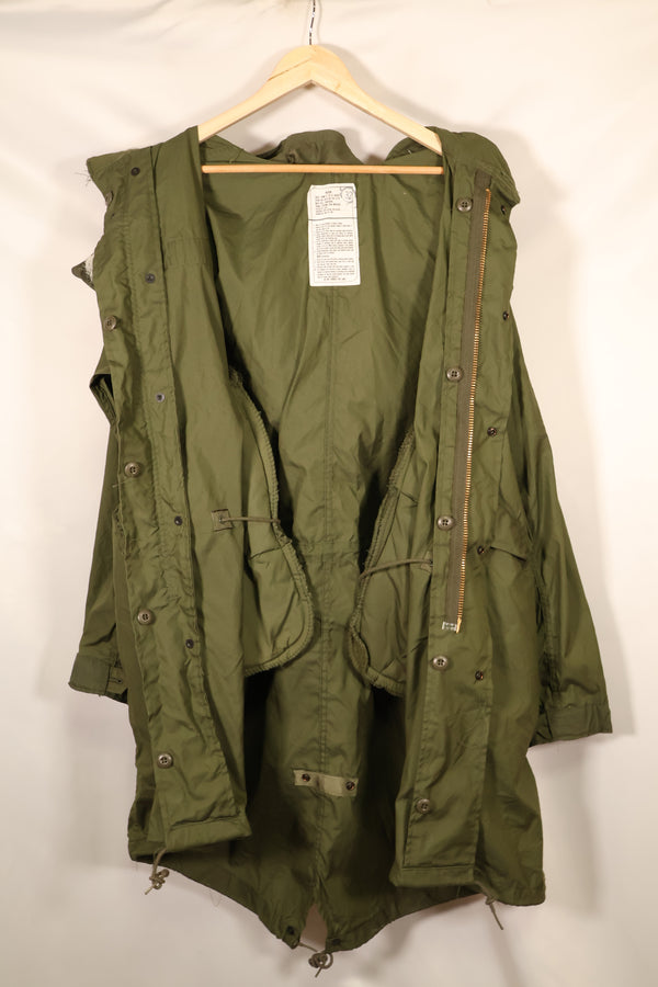 1983 Contract, MEDIUM, U.S. Military, M65 Field Parka, Set with Liner, Good Condition, Used