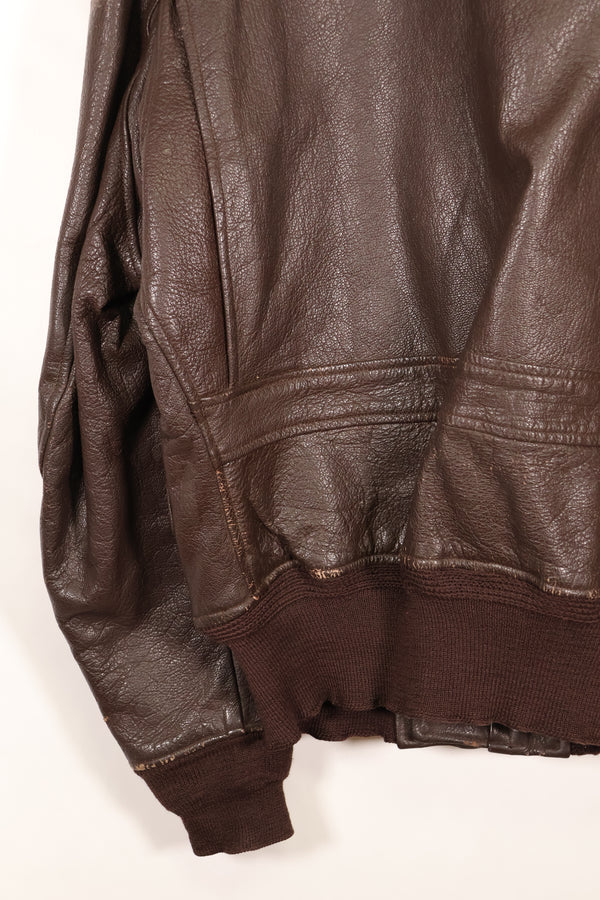 Early 1960s lot size 42 G-1 intermediates zone flight jacket, used.