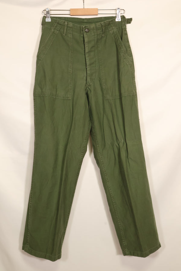 1961 Contract TYPE 1 SMALL US Army OG-107 Utility Pants Baker Pants Used E