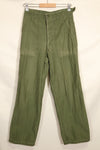 1950's Lot TYPE 1 SMALL US Army OG-107 Utility Pants Baker Pants Used F