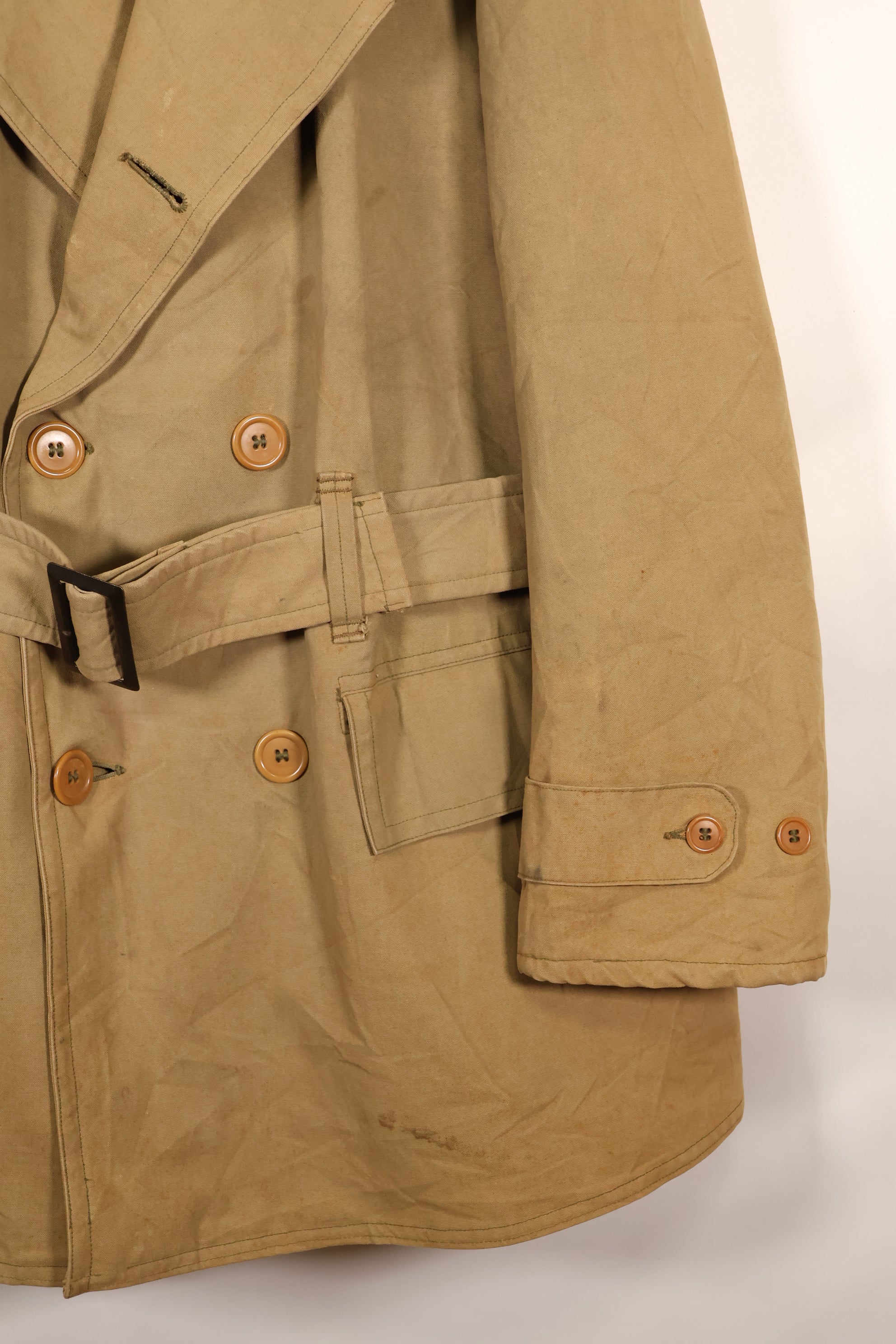 1940's U.S. Army Mackinaw Coat Jeep Coat, used.
