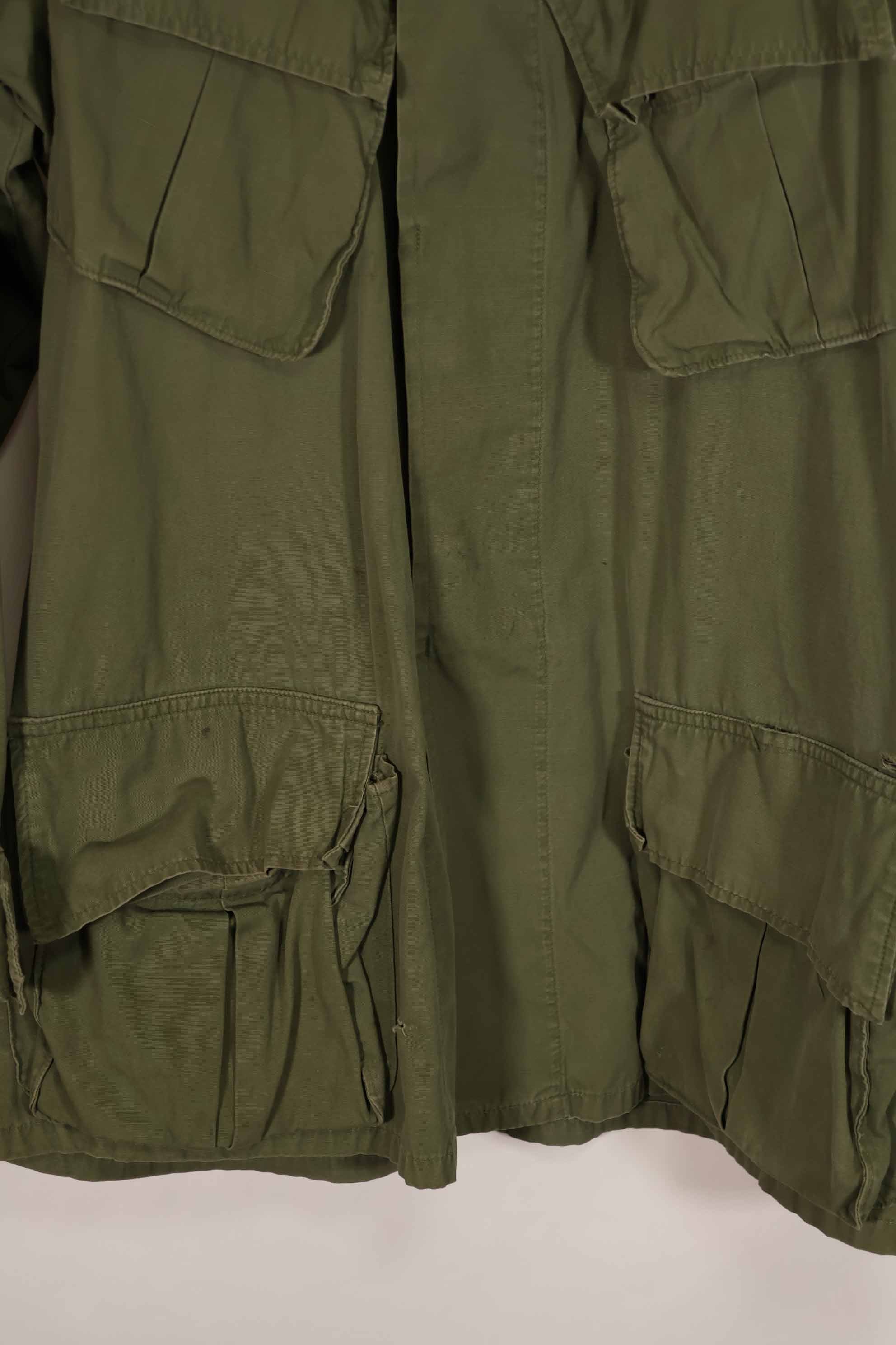 Real 1967 3rd Model Jungle Fatigue Jacket M-R with patch on back, used.