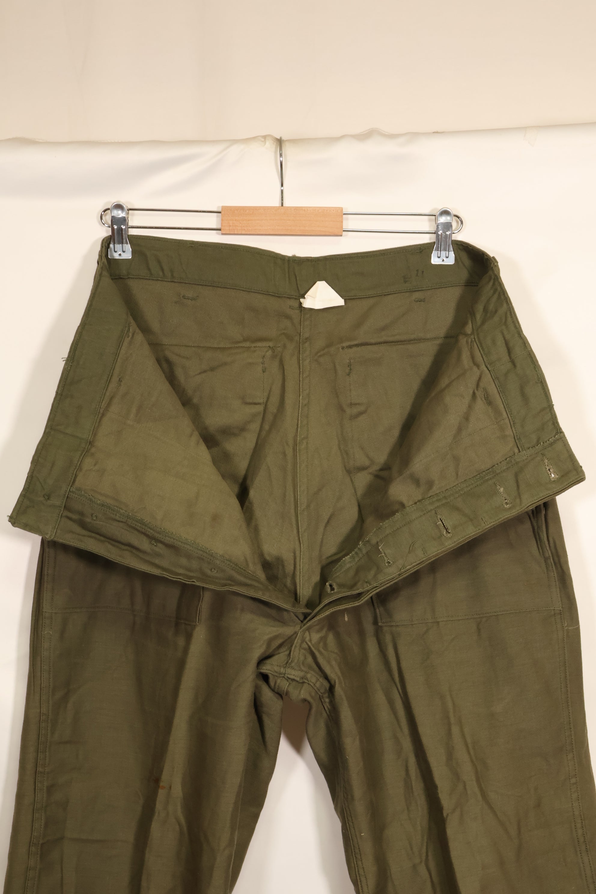 1974 Accounting TYPE 3 36 x 31 US Army OG-107 Utility Pants Baker Pants Used B